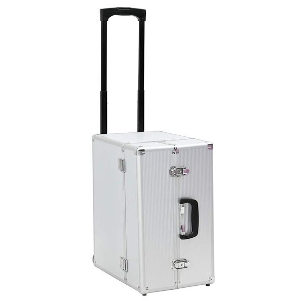 Pilotentrolley Aluminium Zilverkleurig