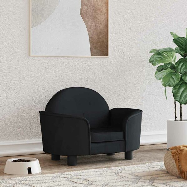 Hondenmand 66X40X45 Cm Fluweel Zwart
