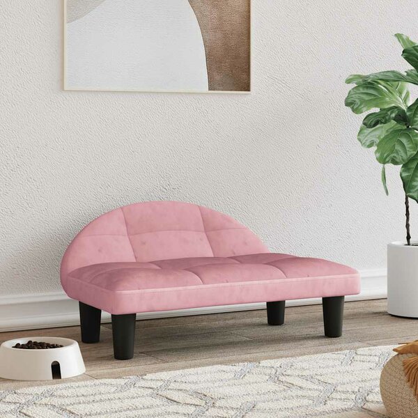 Hondenmand 70X52X30 Cm Roze Fluweel