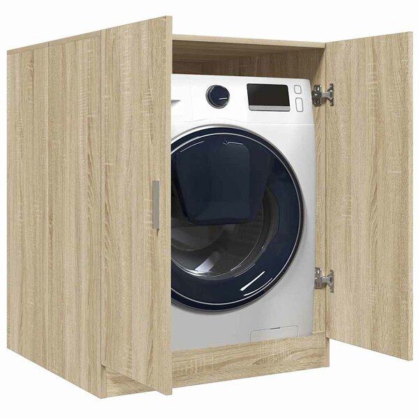 Wasmachinekast 70,5x71,5x91,5 cm sonoma eikenkleurig