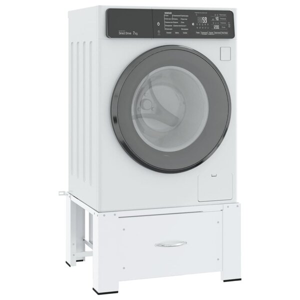 Wasmachineverhoger Met Lade Wit 1