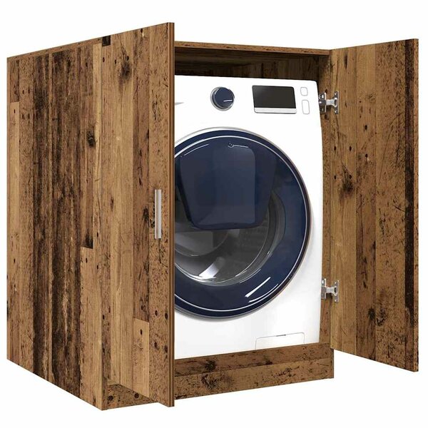Wasmachinekast 70,5X71,5X91,5 Cm Kleurig Oud hout