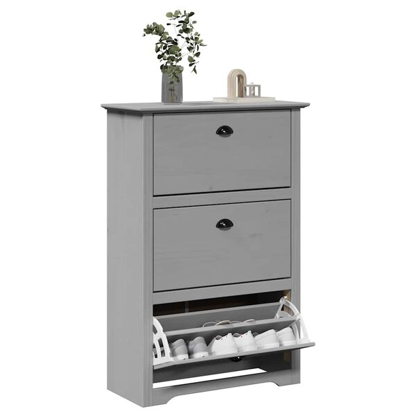Schoenenrek Bodo 80X35X118 Cm Grijs