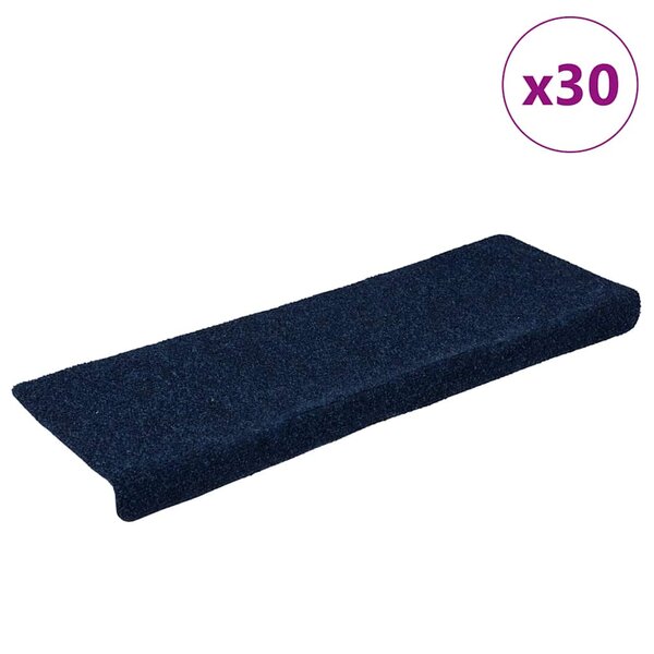 Trapmatten zelfklevend 30 st 65x21x4 cm marineblauw