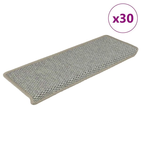 Trapmatten zelfklevend Sisal-Look 30 st 65x21x4 cm groen