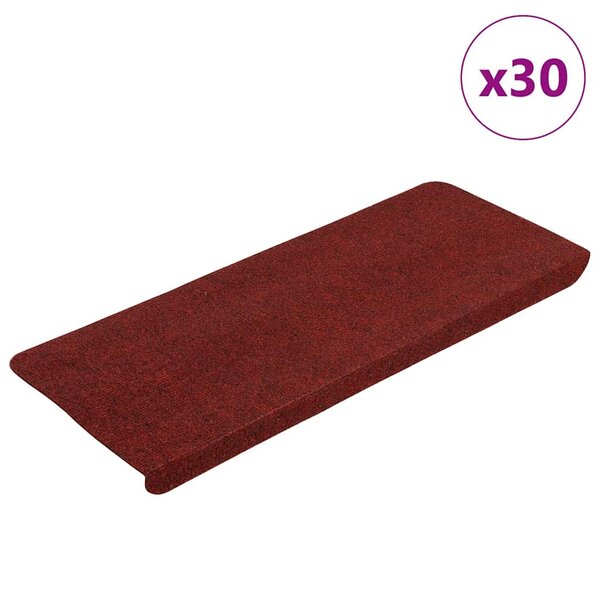 Trapmatten zelfklevend 30 st 65x24,5x3,5 cm rood