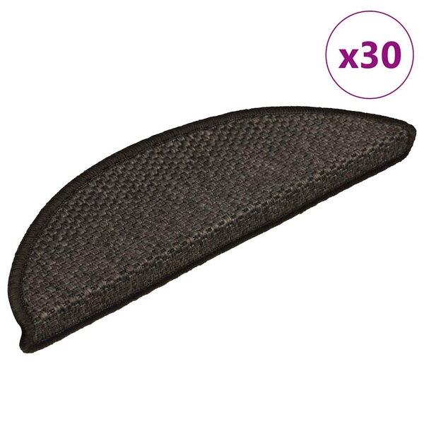 Trapmatten Zelfklevend Sisal-Look 30 56 x 17 x 3 cm Antraciet