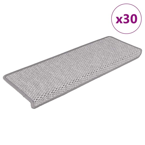 Trapmatten Zelfklevend Sisal-Look 65X21X4 Cm 30 platina