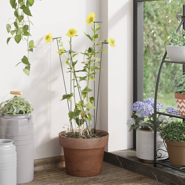 Plantenstaken Staal Donkergroen 91 cm