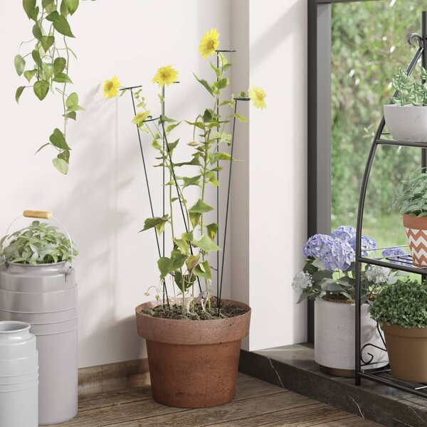 Plantenstaken Staal Donkergroen 61 cm
