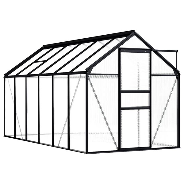 Tuinkas 7,03 m&sup3; aluminium antracietkleurig