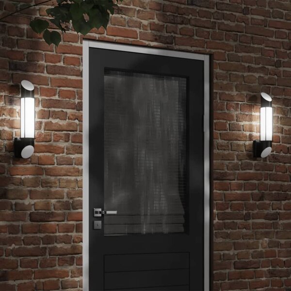 Buitenwandlamp Roestvrij Staal 1 Zwart