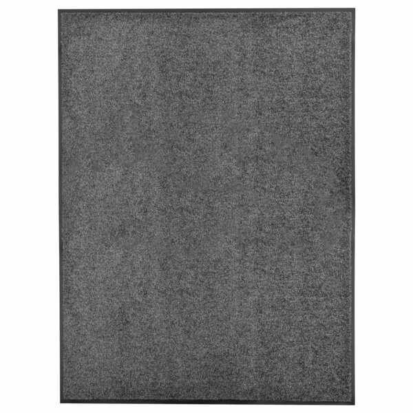 Deurmat wasbaar 90x120 cm antraciet