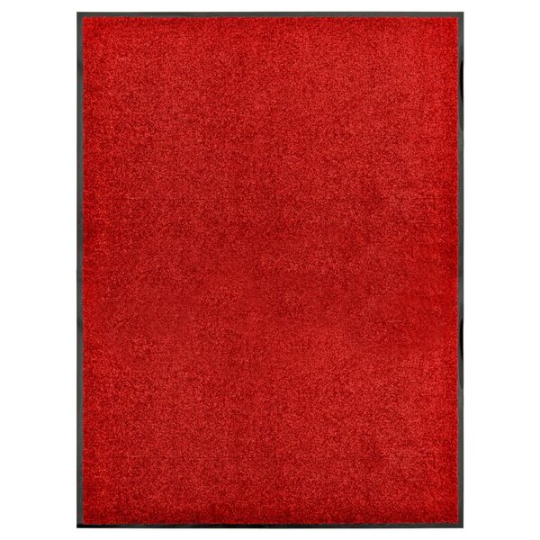 Deurmat wasbaar 90x120 cm rood