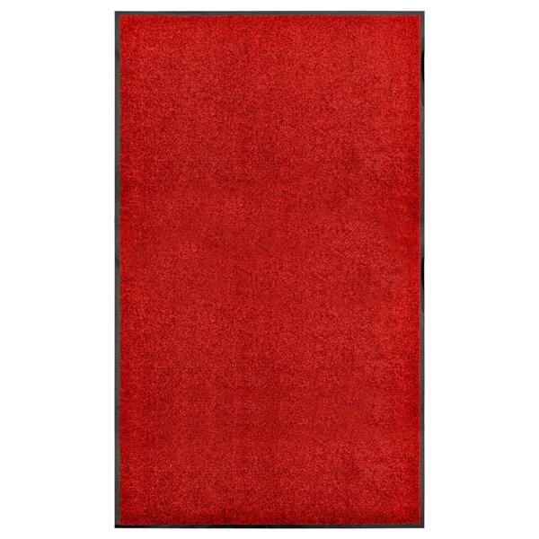 Deurmat wasbaar 90x150 cm rood