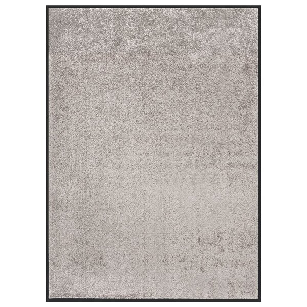 Deurmat 60x80 cm grijs