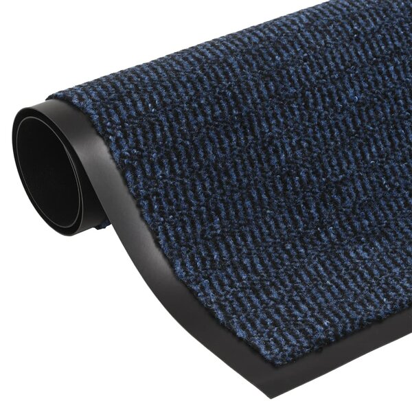 Deurmat getuft 60x150 cm blauw