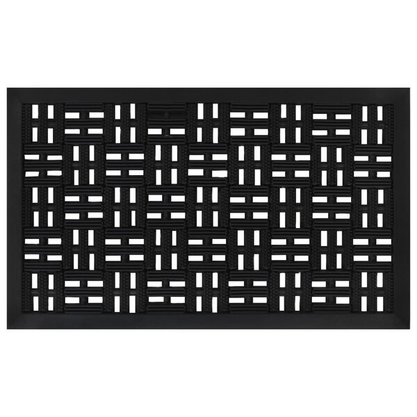 Deurmat Rechthoekig 45X75 Cm Rubber