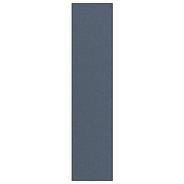 Deurmat 115x500 cm blauw