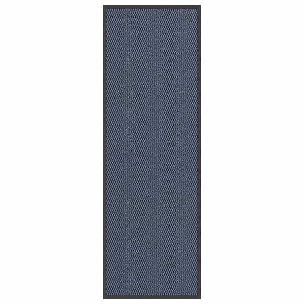 Deurmat 60x180 cm blauw