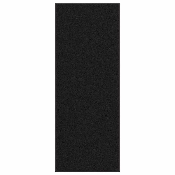 Deurmat 115x300 cm zwart