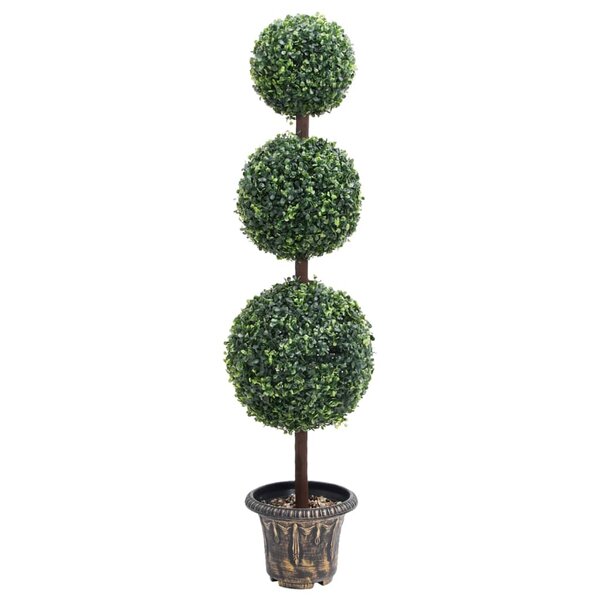 Kunstplant Met Pot Buxus Bolvorming 118 Cm Groen 22.5 x 118 cm