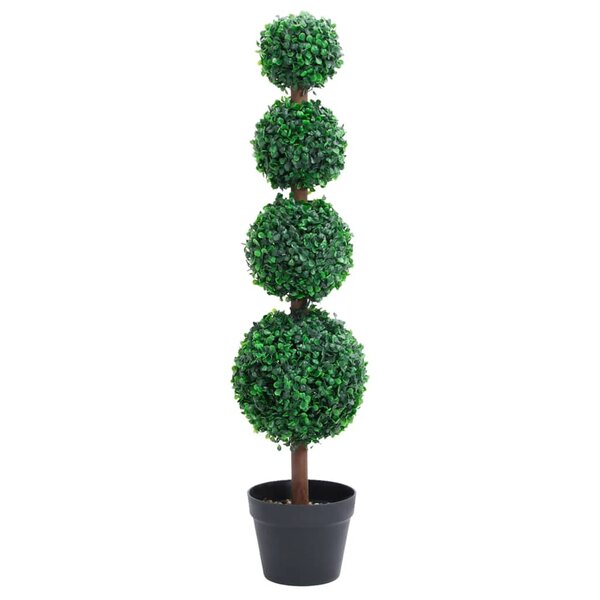 Kunstplant Met Pot Buxus Bolvorming 90 Cm Groen 17.5 x 90 cm