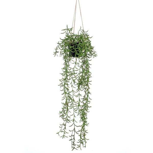 Kunstplant hangend in pot senecio 70 cm