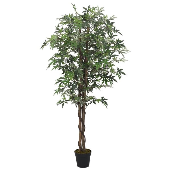 Kunstplant Esdoornboom 336 Bladeren Groen 120 cm