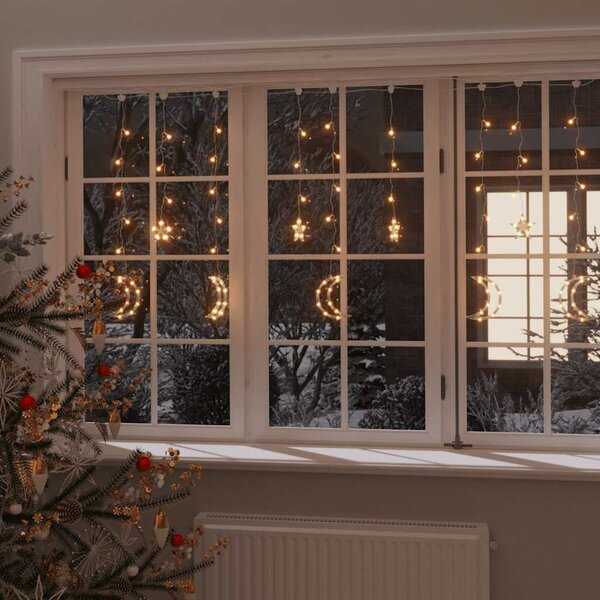 Lichtslinger ster en maan afstandsbediening 345 LED&#039;s warmwit