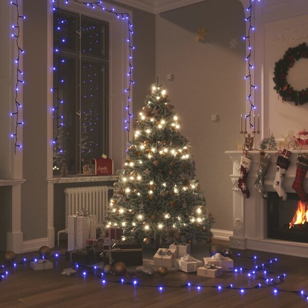 Lichtsnoer Met 400 Led&#039;s Met 8 Lichteffecten 40 m Blauw