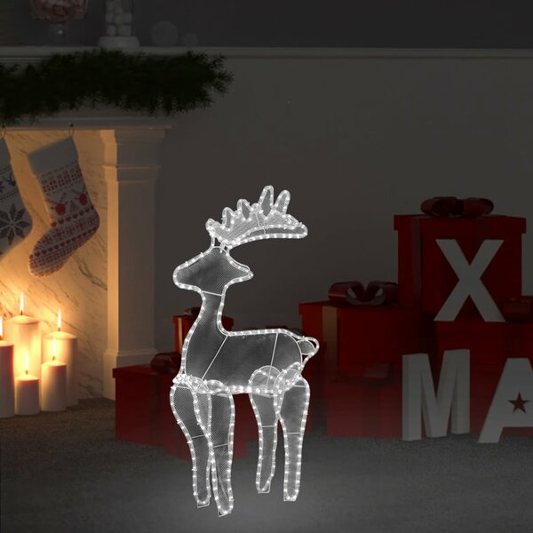 Kerstversiering Rendier Met Mesh 306 Led&#039;s 60X24X89 Cm Koudwit