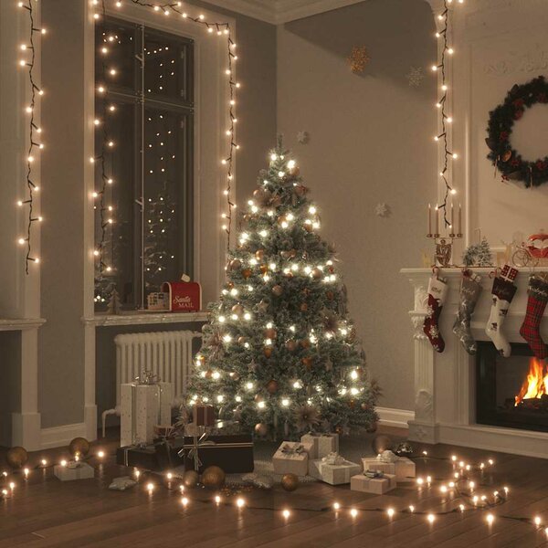 Lichtsnoer met 400 LED&#039;s met 8 lichteffecten 40 m warmwit