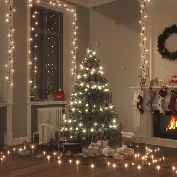 Lichtsnoer met 600 LED&#039;s met 8 lichteffecten IP44 60 m warmwit