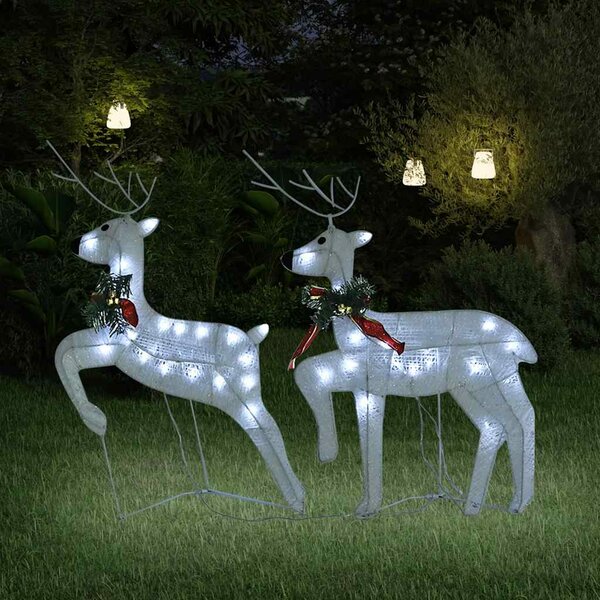 Kerstrendieren 40 Led&#039;s 2 Wit