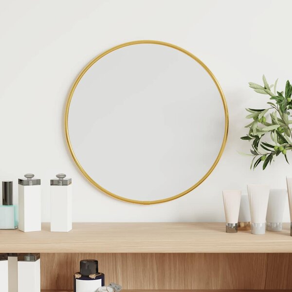Wandspiegel rond &Oslash;30 cm goudkleurig
