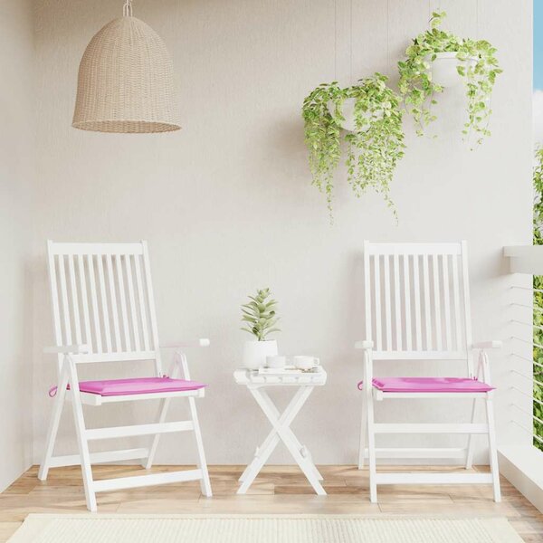 Tuinstoelkussens 50X50X4 Cm Stof Roze 2 50 x 50 x 3 cm