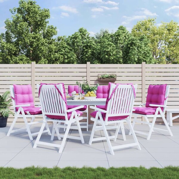 Stoelkussens Lage Rug Oxford Stof 6 Roze