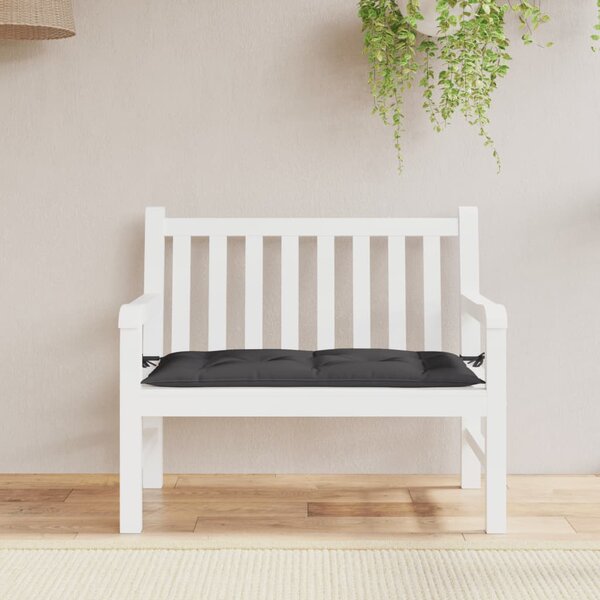 Tuinbankkussen 110X50X7 Cm Oxford Stof Zwart