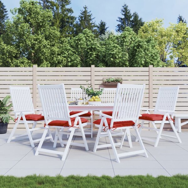 Palletkussens 6 st 50x50x7 cm oxford stof rood