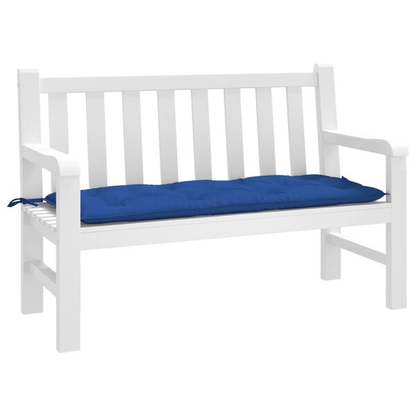Tuinbankkussen 120x50x7 cm oxford stof blauw