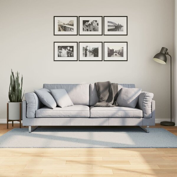 Vloerkleed Huarte Laagpolig Zacht Wasbaar Blauw 100 x 200 cm