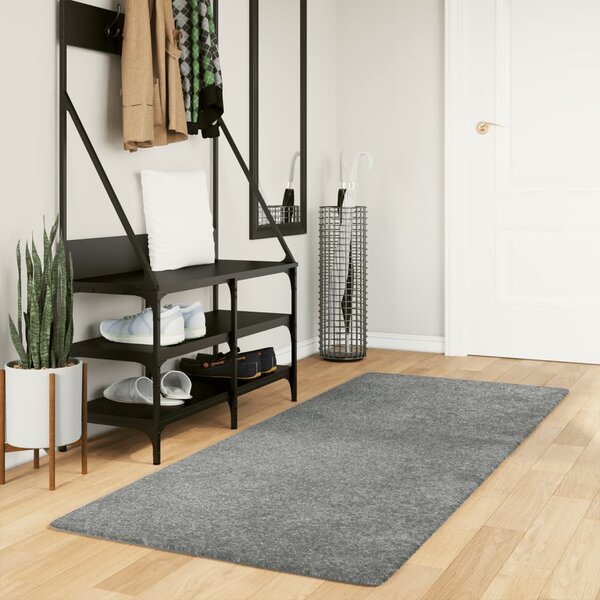 Vloerkleed Pamplona Shaggy Hoogpolig Modern Groen 80 x 200 cm