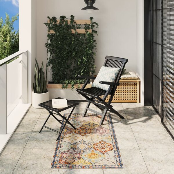 Vloerkleed Arbizu Binnen En Buiten Vintage Stijl 80 x 150 cm Multikleur