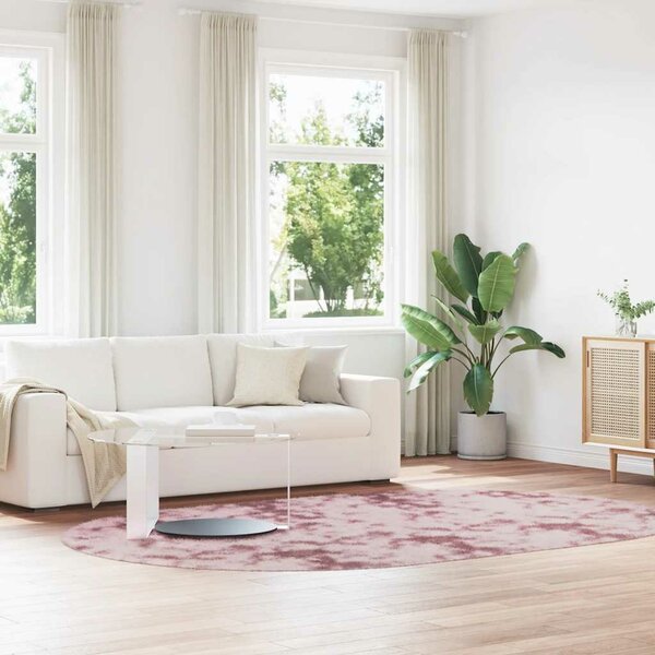 Hoogpolig vloerkleed NAVARRA 300x200 cm polyester stoffig roze