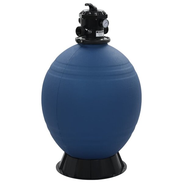 Zwembadzandfilter Met 6-Positie Ventiel Blauw 660 mm
