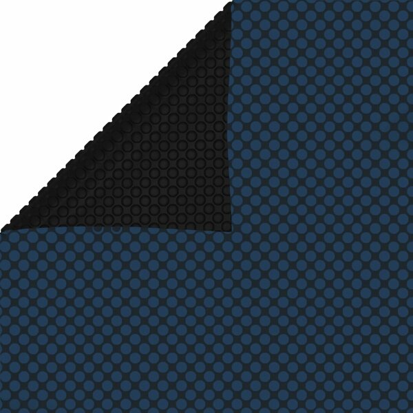 Zwembadfolie Solar Drijvend Pe 975 x 488 cm Zwart en blauw