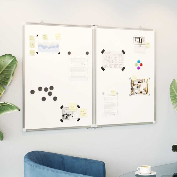 Whiteboard Magnetisch Inklapbaar 100X80X1,7 Cm Aluminium 100 x 80 x 1.7 cm