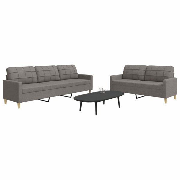 2-Delige Loungeset Stof Taupe