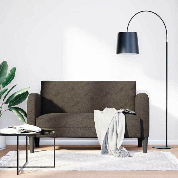 Loveseat Bank 110 Cm Kunstleer Donkergrijs